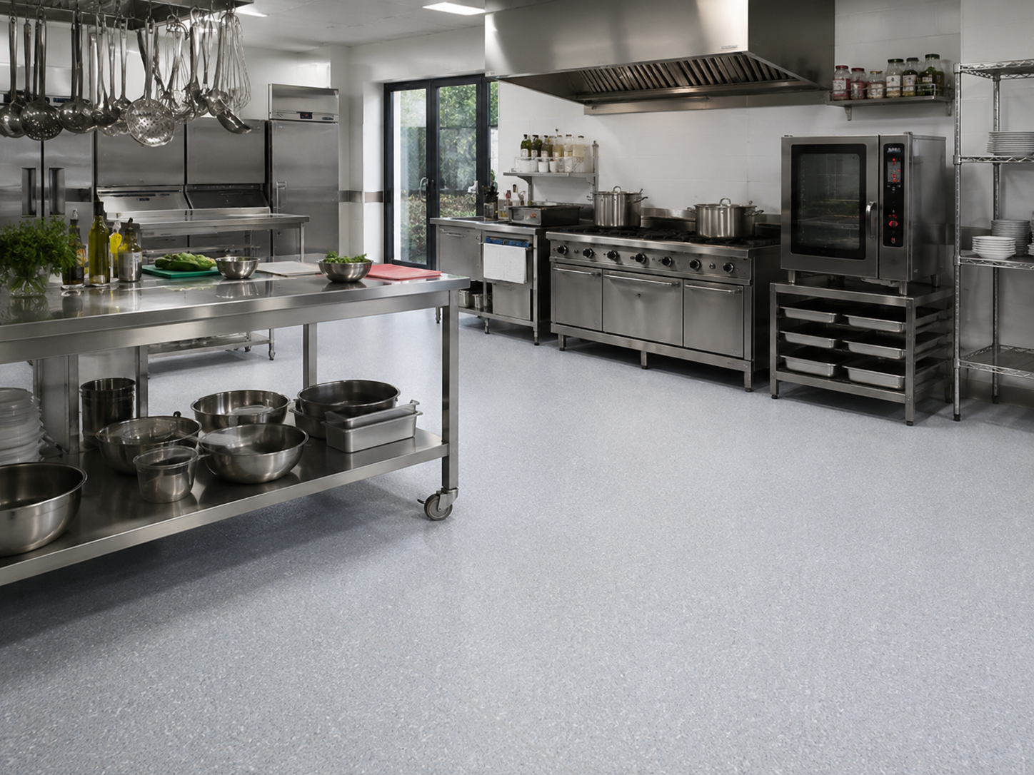 sol pvc cuisine professionnelle